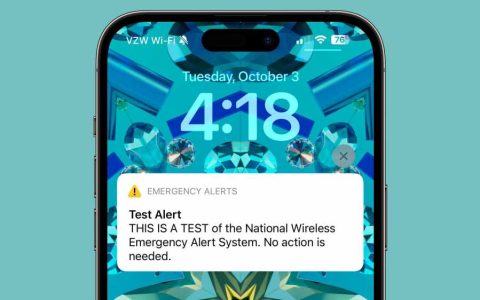 美国iPhone用户将在明天收到紧急测试警报