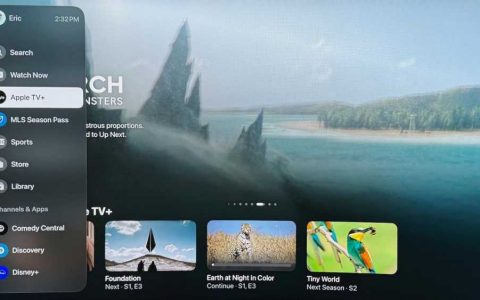 Apple TV 应用在 tvOS 17.2 中升级了导航功能