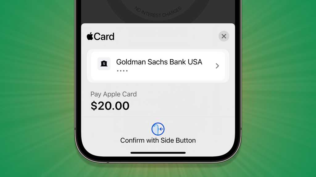 Apple Card payment