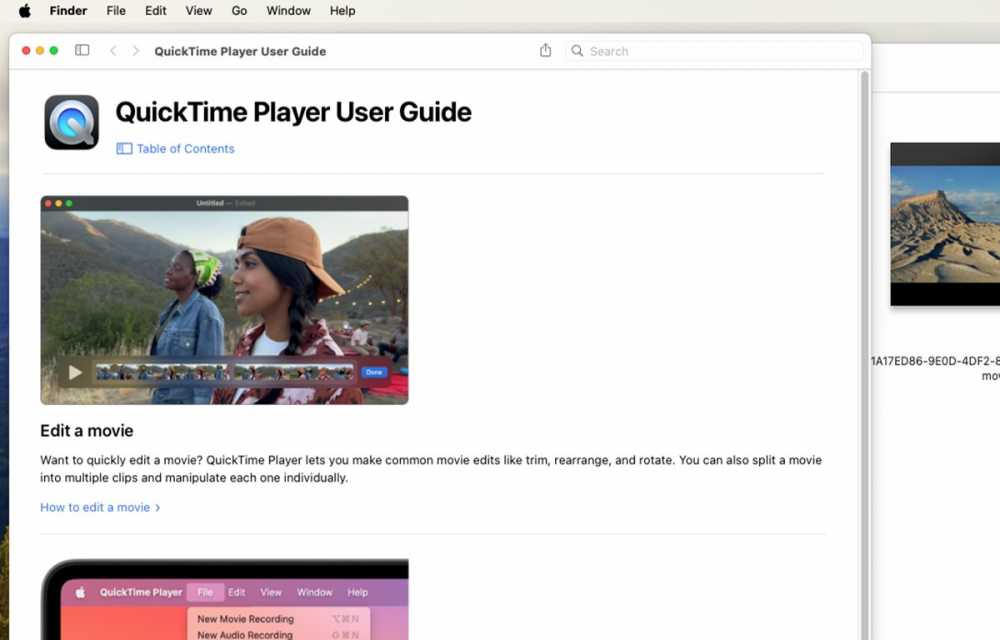 查看QuickTime Player用户指南。