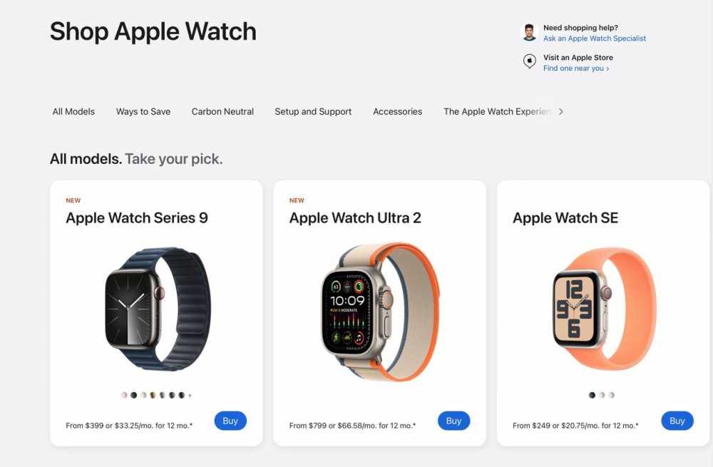 在进口禁令解除后，Apple Watch现在可在线上和线下店铺全面购买