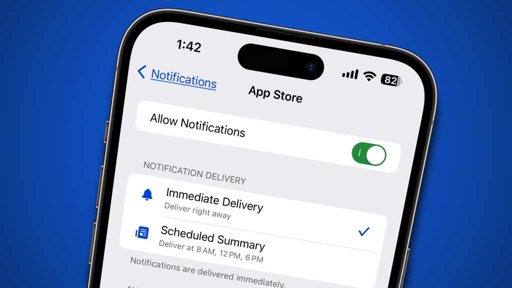 iOS 17 Notifications settings