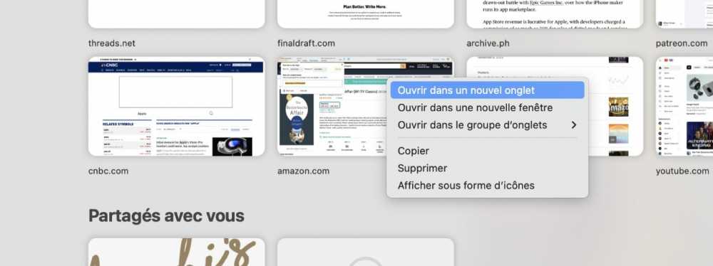 Changing one specific app to a new language &mdash;  this is Safari in French.