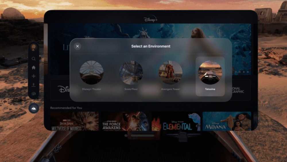 Disney+在Apple Vision Pro上展示Tatooine作为沉浸式场景