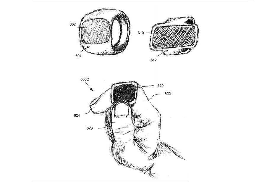 来自2015年专利申请的苹果智能戒指概念[USPTO]