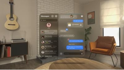 Vision Pro iMessage