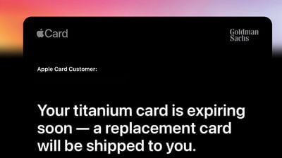 apple card expiration