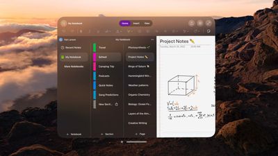 microsoft onenote vision pro