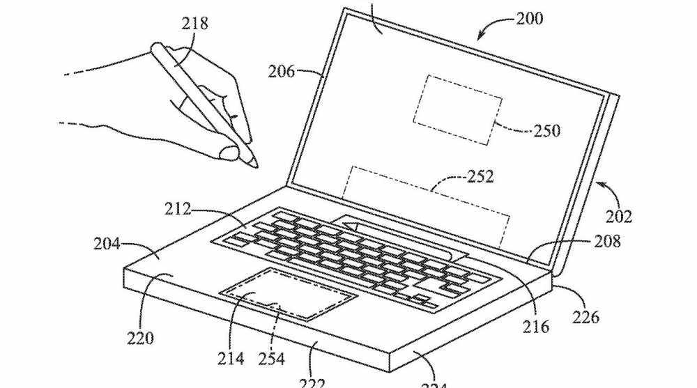 Apple Pencil记本电脑MacBook Pro触控栏可能会以支持Apple Pencil的条形设计复苏。