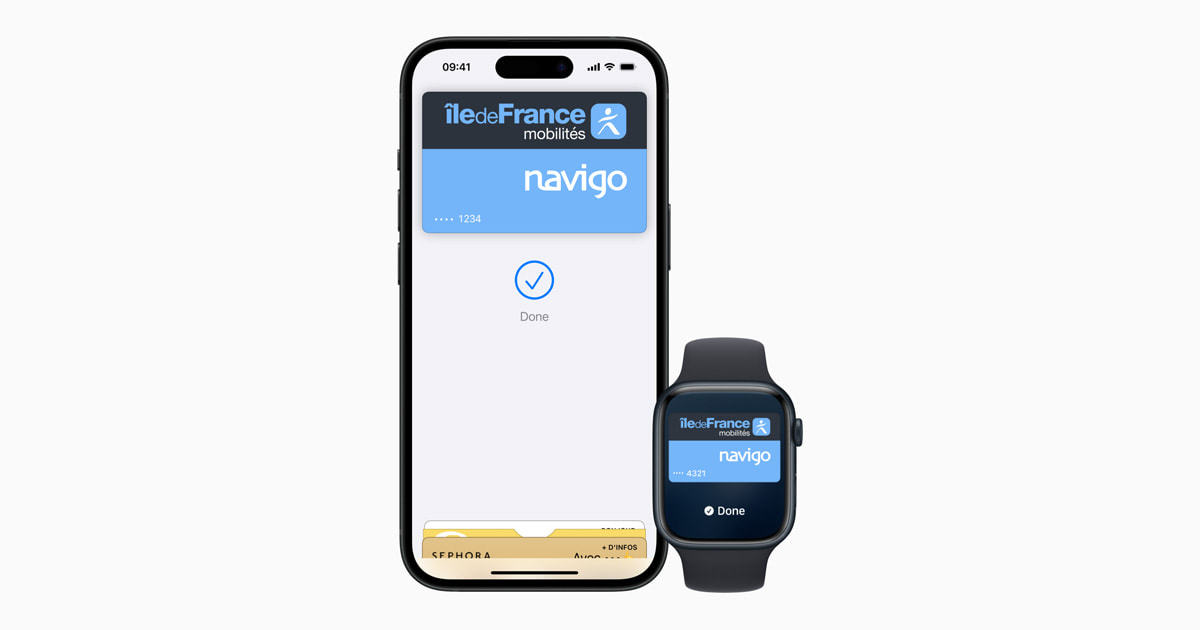 Apple 与法兰西岛运输联合会合作推出 iPhone 与 Apple Watch 版 Navigo