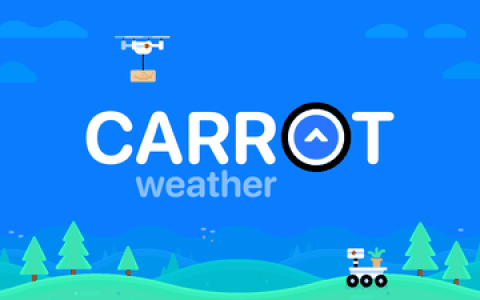 CARROT 天气应用更新设计，增加了花园布局等功能