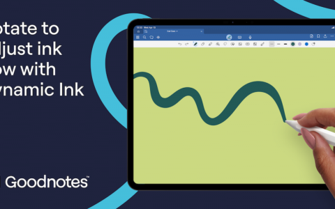GoodNotes增加支持Apple Pencil Pro的新功能