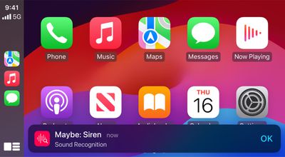 CarPlay Sound Recognition