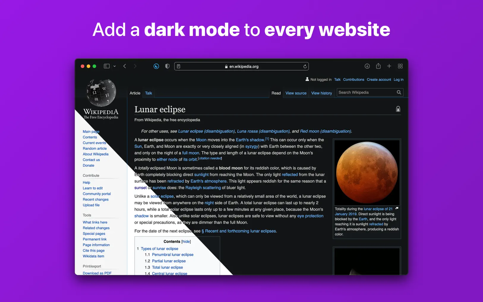 Noir For Mac v2024.1.2 Safari暗色模式扩展工具