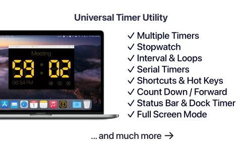 【Mac应用网盘免费下载】Timer RH Pro for Mac v2.13