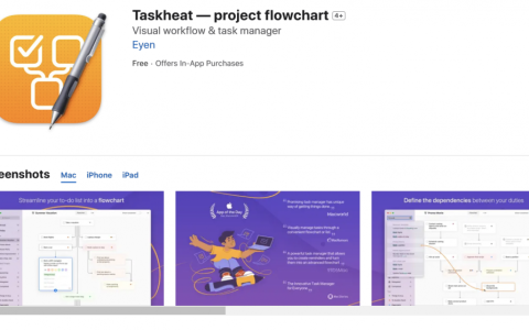 【Mac应用网盘免费下载】Taskheat for Mac v1.8.16 流程图任务管理