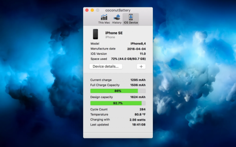 【Mac应用网盘免费下载】coconutBattery Plus v3.9.14 for Mac