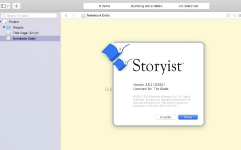 【Mac应用网盘免费下载】Storyist for Mac v4.3.3