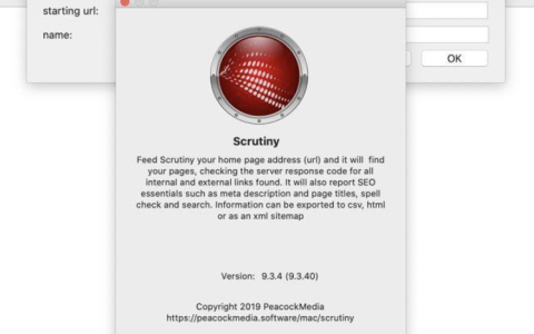 【Mac应用网盘免费下载】Scrutiny for Mac v12.8.0 网站链接分析