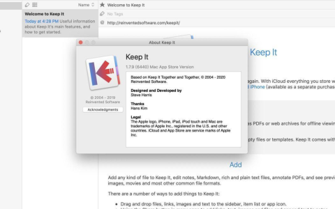 【Mac应用网盘免费下载】Keep It v2.3.2 for Mac