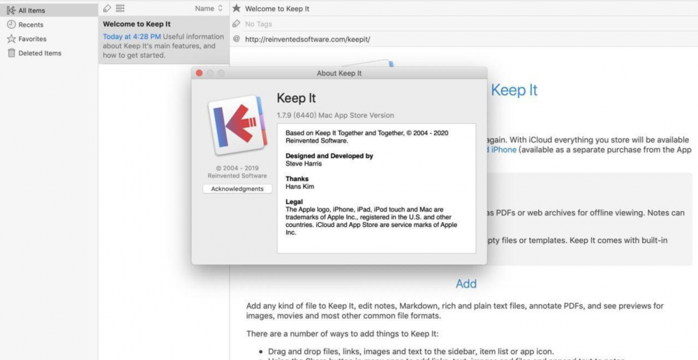 【Mac应用网盘免费下载】Keep It v2.3.2 for Mac