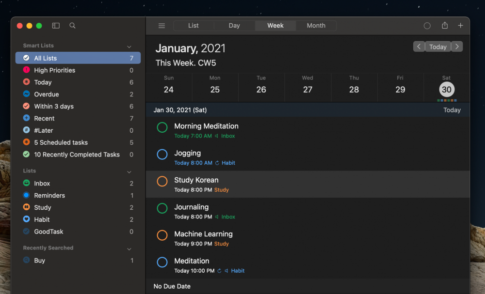 【Mac应用网盘免费下载】GoodTask for Mac v7.6.3 MAS
