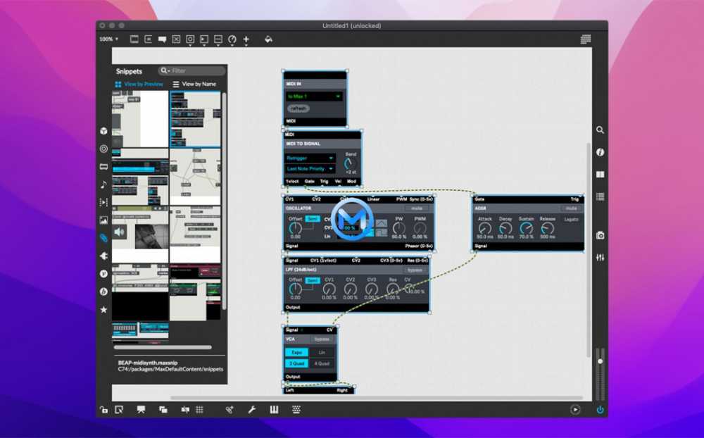 Cycling 74 MAX 8 For Mac v8.6.1音乐和多媒体的可视化编程