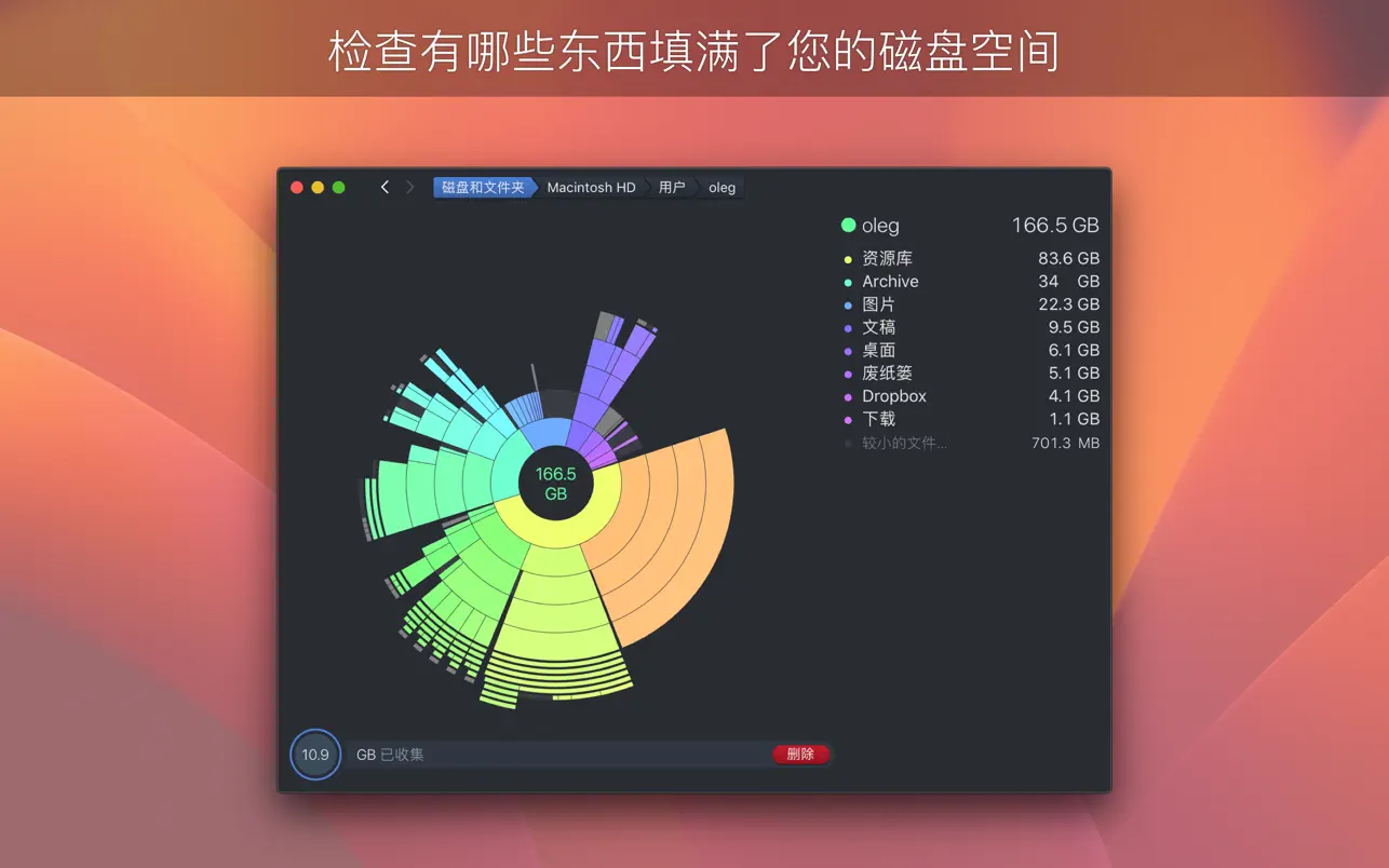 【Mac应用网盘免费下载】DaisyDisk for Mac v4.25