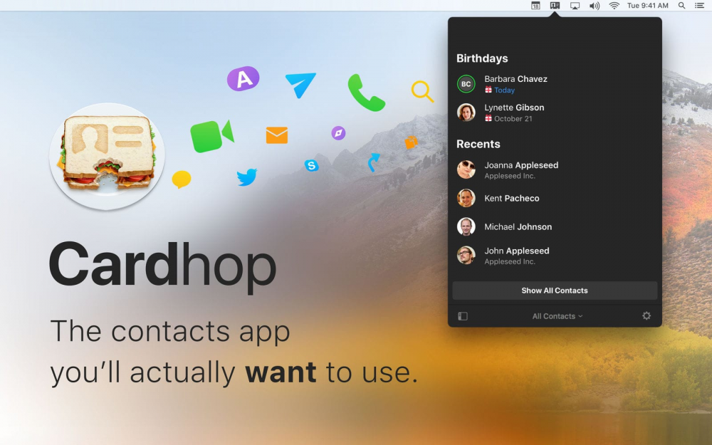 【Mac应用网盘免费下载】Cardhop for Mac v2.2.13