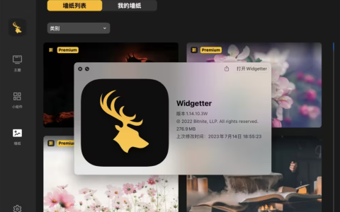 【Mac应用网盘免费下载】Widgetter for Mac v1.16.1W 5K 高清壁纸与桌面小组件