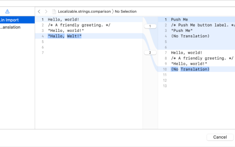 【Mac应用网盘免费下载】LocalizationEditor for Mac v2.9