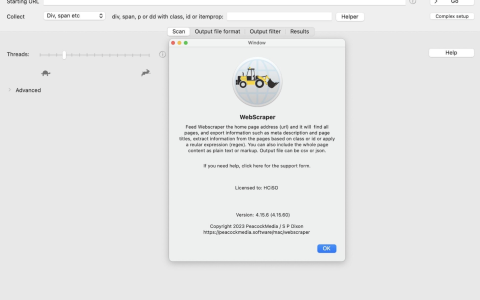 【Mac应用网盘免费下载】WebScraper for Mac v4.15.6