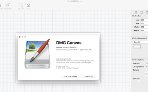 【Mac应用网盘免费下载】DMG Canvas for Mac v4.0.6