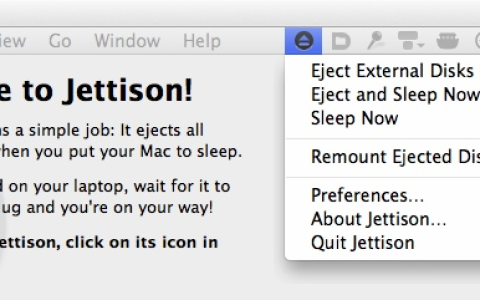 【Mac应用网盘免费下载】Jettison for Mac v1.8.5 外部磁盘辅助弹出