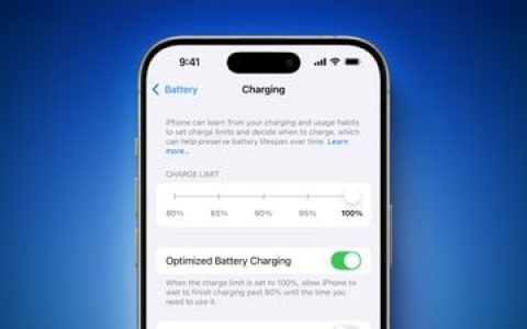 iOS 18为iPhone 15型号引入更多的充电限制选项：85％，90％和95％