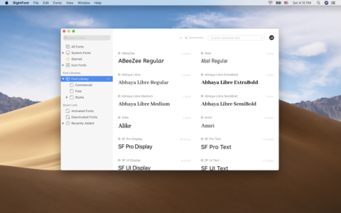 【Mac应用网盘免费下载】RightFont for Mac v8.1.0