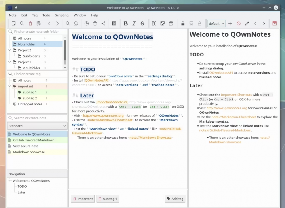 【Mac应用网盘免费下载】QOwnNotes for Mac v23.8.0