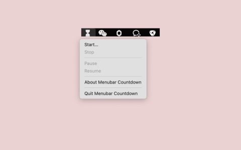 【App Store精选应用】Menubar Countdown倒计时工具— Mac软件分享【免费下载】