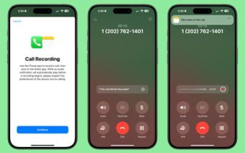 iOS 18.1 Beta 新增通话录音和转录功能