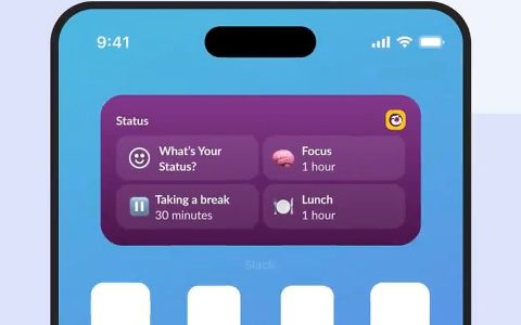 Slack 推出 iPhone 小组件，让你无处可逃