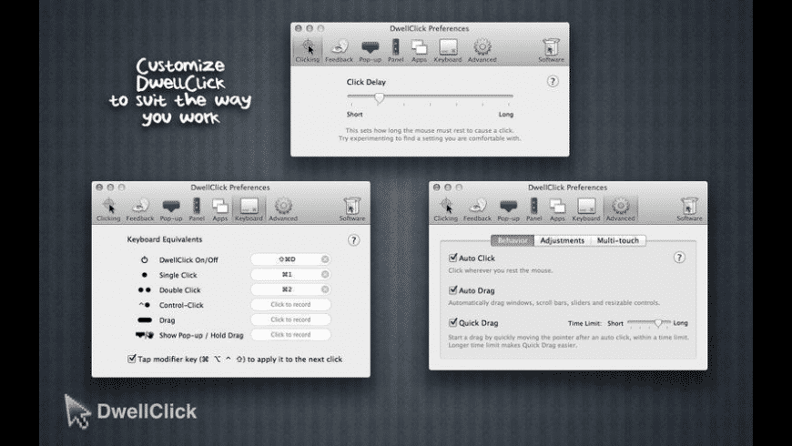 【Mac应用网盘免费下载】DwellClick for Mac v2.2.4