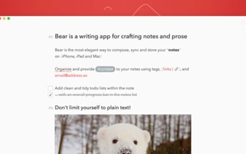 【App Store精选应用】熊掌记：Mac 上优雅写笔记—Mac 软件分享【免费下载】
