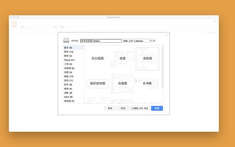 【App Store精选应用】draw.io流程图 UML 绘图— Mac软件分享【免费下载】