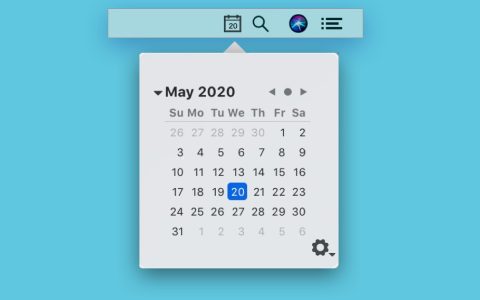 【App Store精选应用】Mini Calendar for Mac: 免费轻量级日历软件 - Mac 软件分享【免费下载】