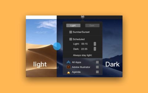 【App Store精选应用】NightOwl：快速切換 macOS 淺深色模式—Mac软件分享【免费下载】