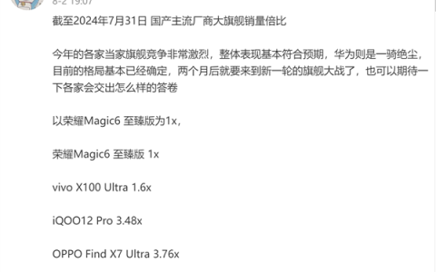 华为Mate 60系列领跑 国产旗舰销量曝光