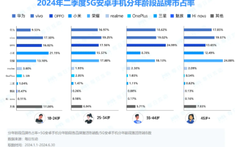 华为手机持续称霸一线城市，小米在年轻人中称王