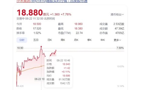 小米集团大涨超8%！机构看好三条增长曲线闭环协同成长空间