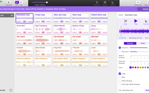 【Mac应用网盘免费下载】Farrago for Mac v2.0.4 音乐伴奏编辑