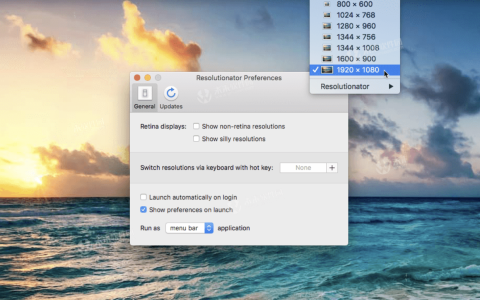 【Mac应用网盘免费下载】Resolutionator for Mac v2.3